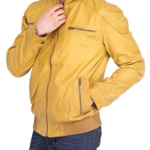 Mens_Quilted_Shoulder_Yellow_Jacket