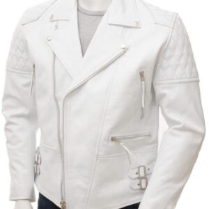 Men’s_White_Leather_Biker_Jacket